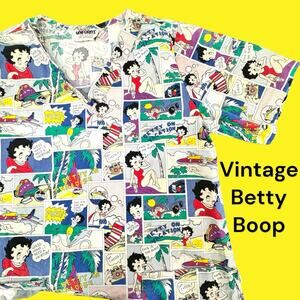 Betty Boop Scrubs Small Vacation. Betty Boop Print.